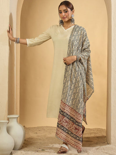 Indyancart IE Women Regular Kurta with Trousers & With Dupatta
