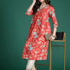 Indyancart IE Floral Printed Pure Cotton Kurta