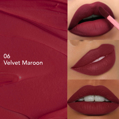 GLAM21 Mattitude Liquid Matte Lipstick - Velvet Maroon