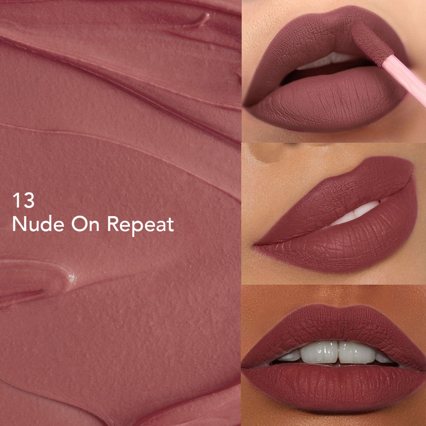 GLAM21 Mattitude Liquid Matte Lipstick - Nude On Repeat