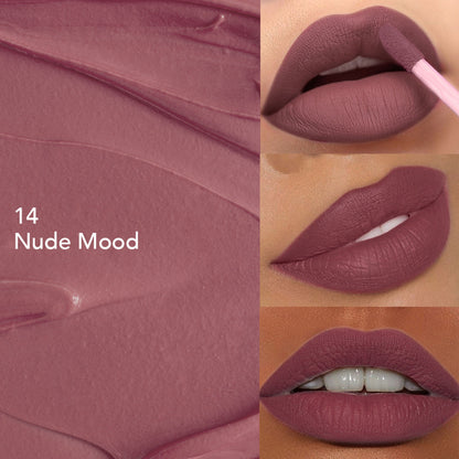GLAM21 Mattitude Liquid Matte Lipstick - Nude Mood