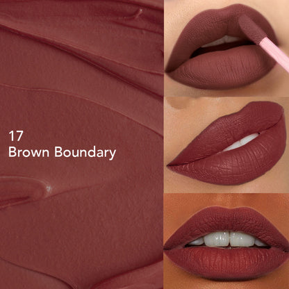 GLAM21 Mattitude Liquid Matte Lipstick - Brown Boundary