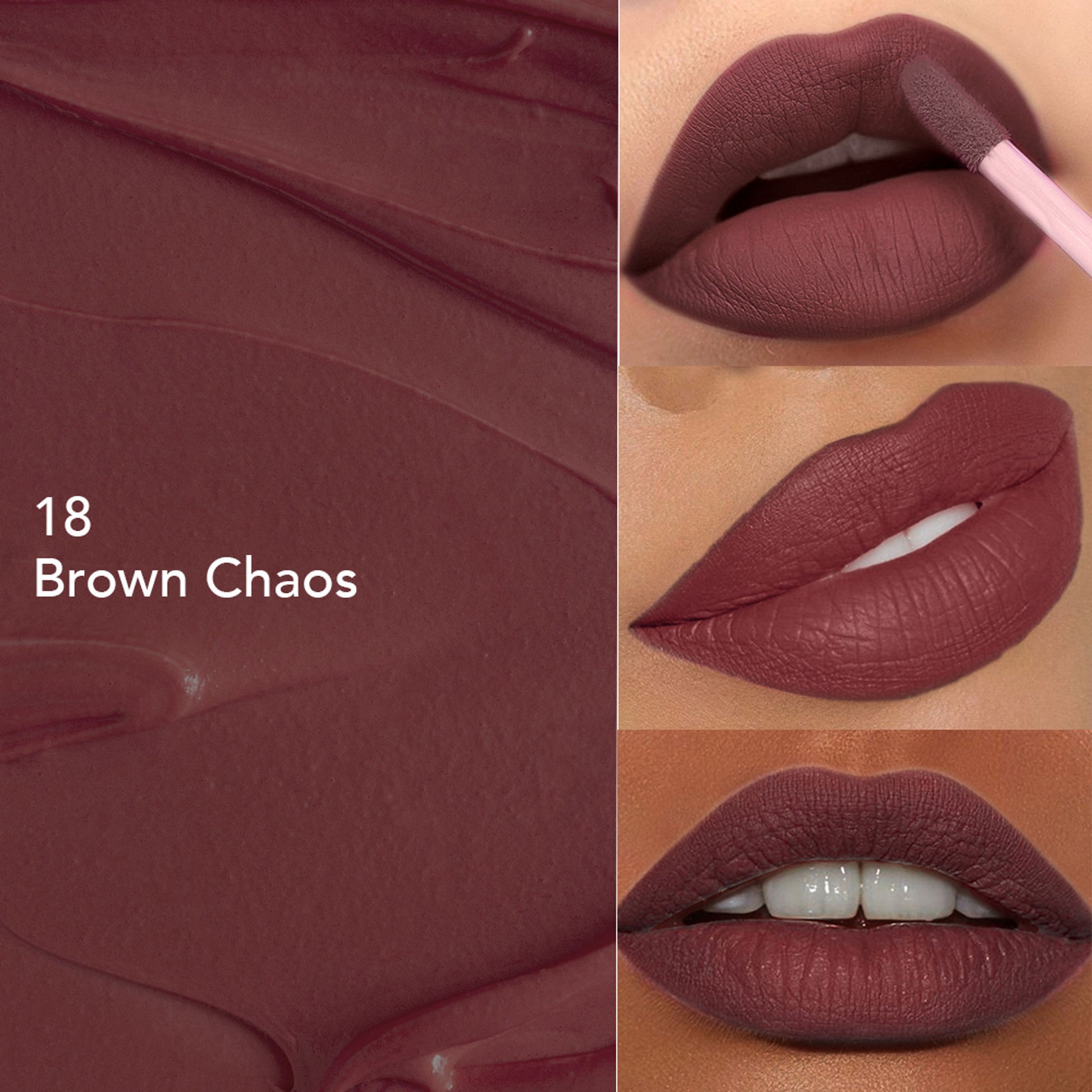 GLAM21 Mattitude Liquid Matte Lipstick - Brown Chaos
