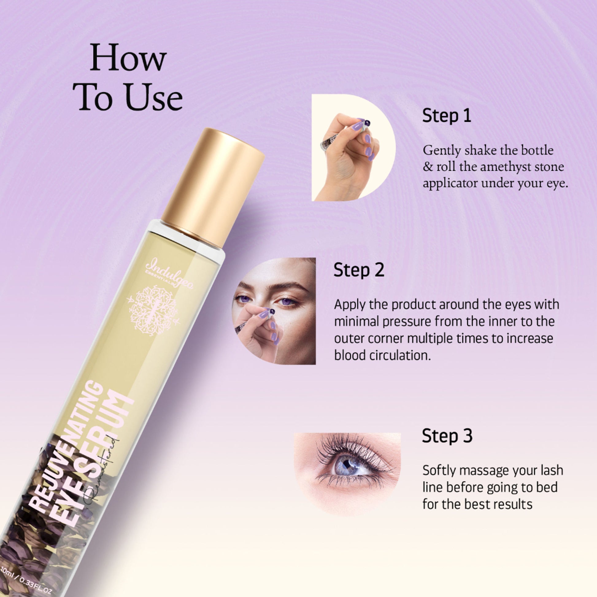 Indulgeo Essentials Remastered Rejuvenating Under Eye Roll On Serum For Dark Circles & Fine Lines