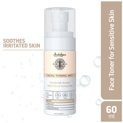 Indulgeo Essentials Chamomile Roman Witch Hazel Toning Mist/Toner For Sensitive Skin