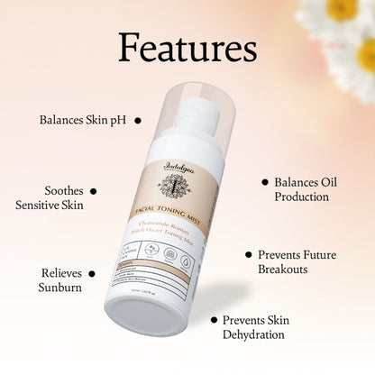 Indulgeo Essentials Chamomile Roman Witch Hazel Toning Mist/Toner For Sensitive Skin