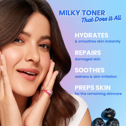 Dot & Key Blueberry Hydrate Barrier Repair Milky Toner Essence, With 5 Ceramides & Hyaluronic