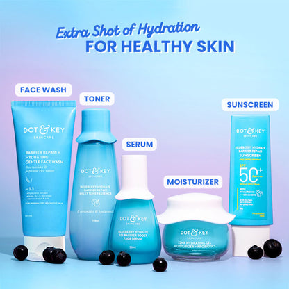 Dot & Key Blueberry Hydrate Barrier Repair Milky Toner Essence, With 5 Ceramides & Hyaluronic
