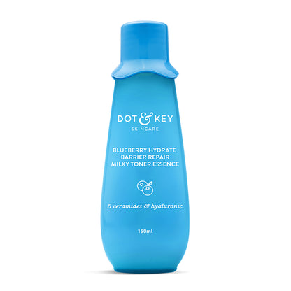 Dot & Key Blueberry Hydrate Barrier Repair Milky Toner Essence, With 5 Ceramides & Hyaluronic