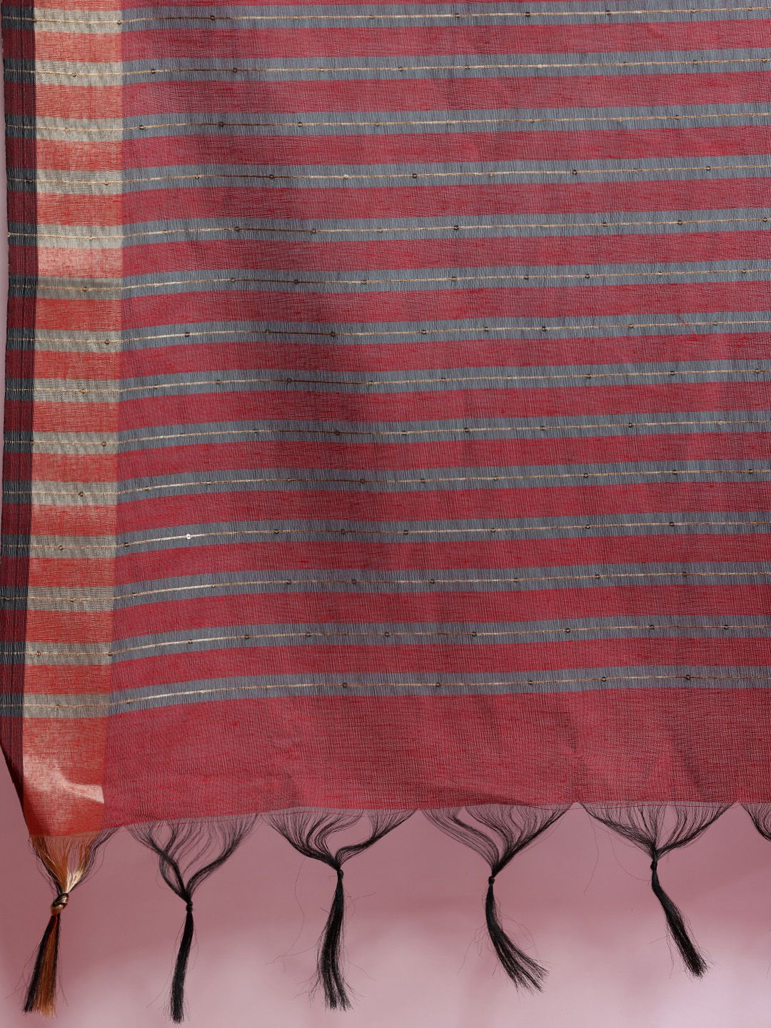 Dhiyona IE Floral Yoke Design Pure Cotton Kurta With Trousers & Dupatta