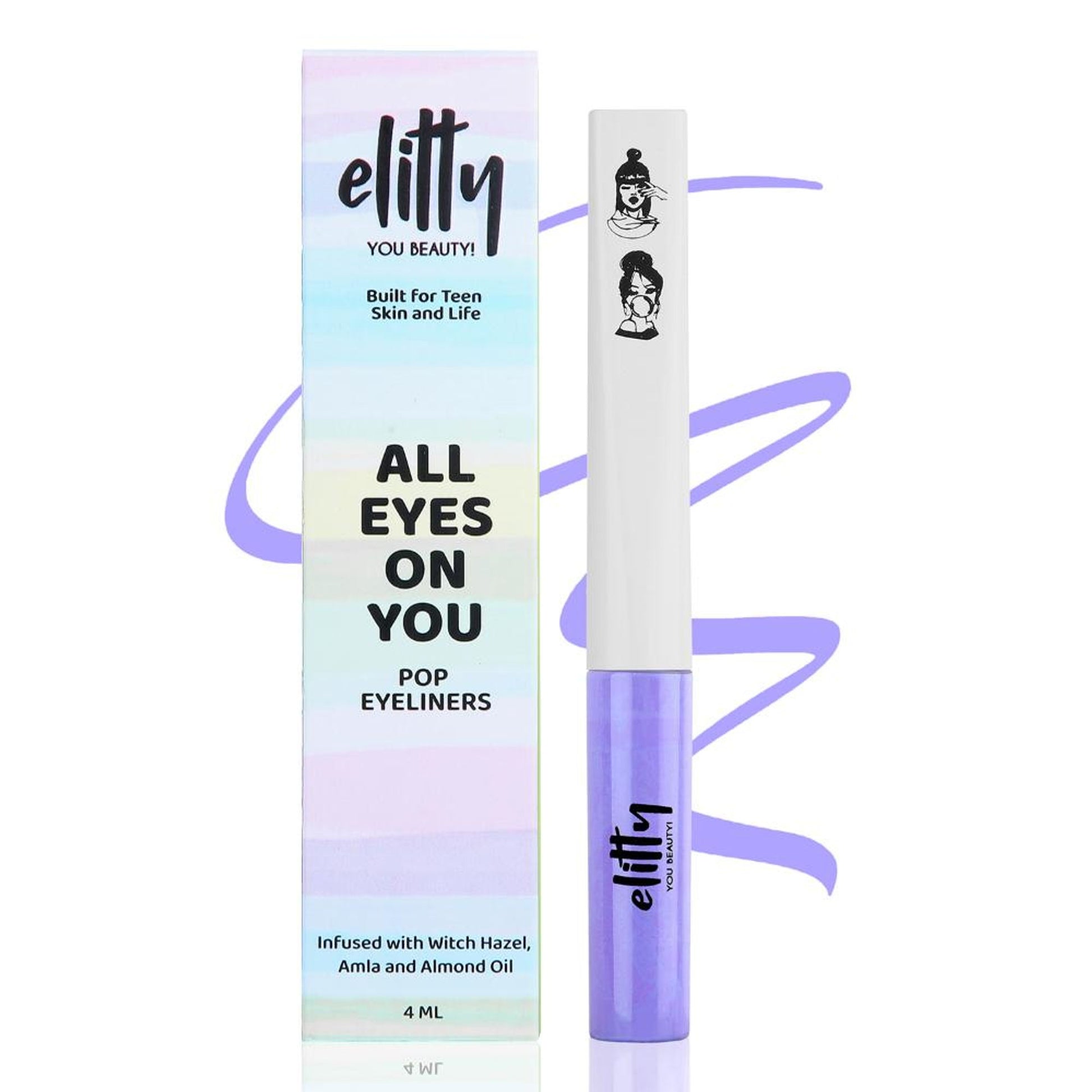Elitty Matte Pop Coloured Eyeliner - Lilac Dreams