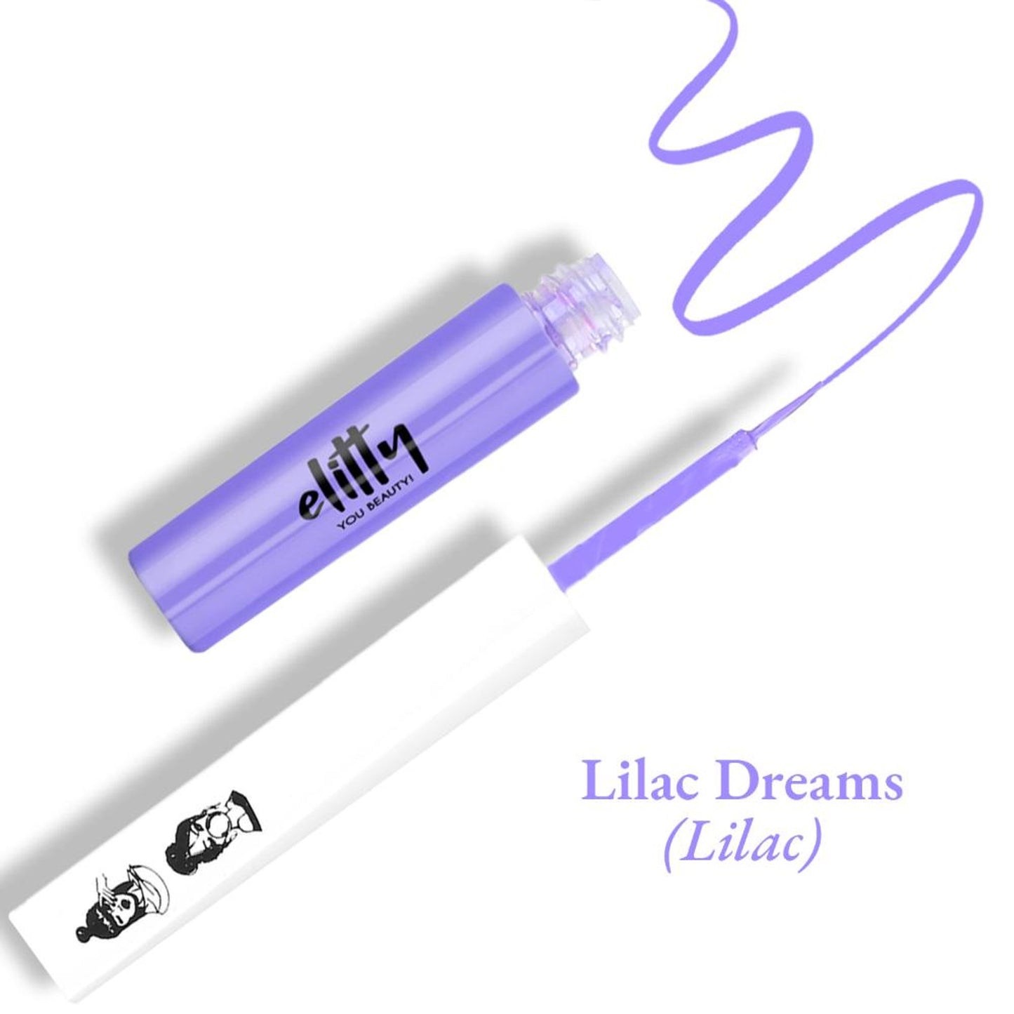 Elitty Matte Pop Coloured Eyeliner - Lilac Dreams