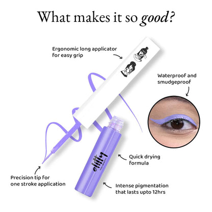 Elitty Matte Pop Coloured Eyeliner - Lilac Dreams