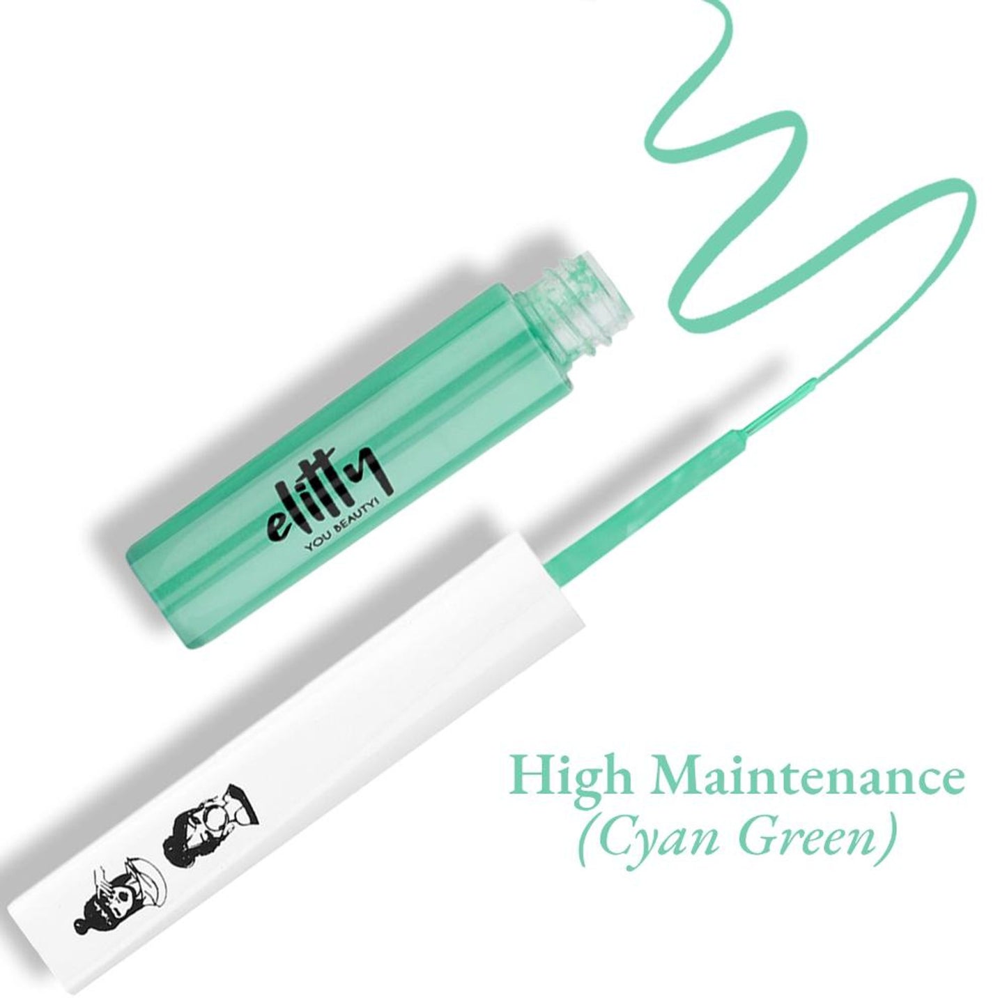 Elitty Matte Pop Coloured Eyeliner - High Maintenance Matte
