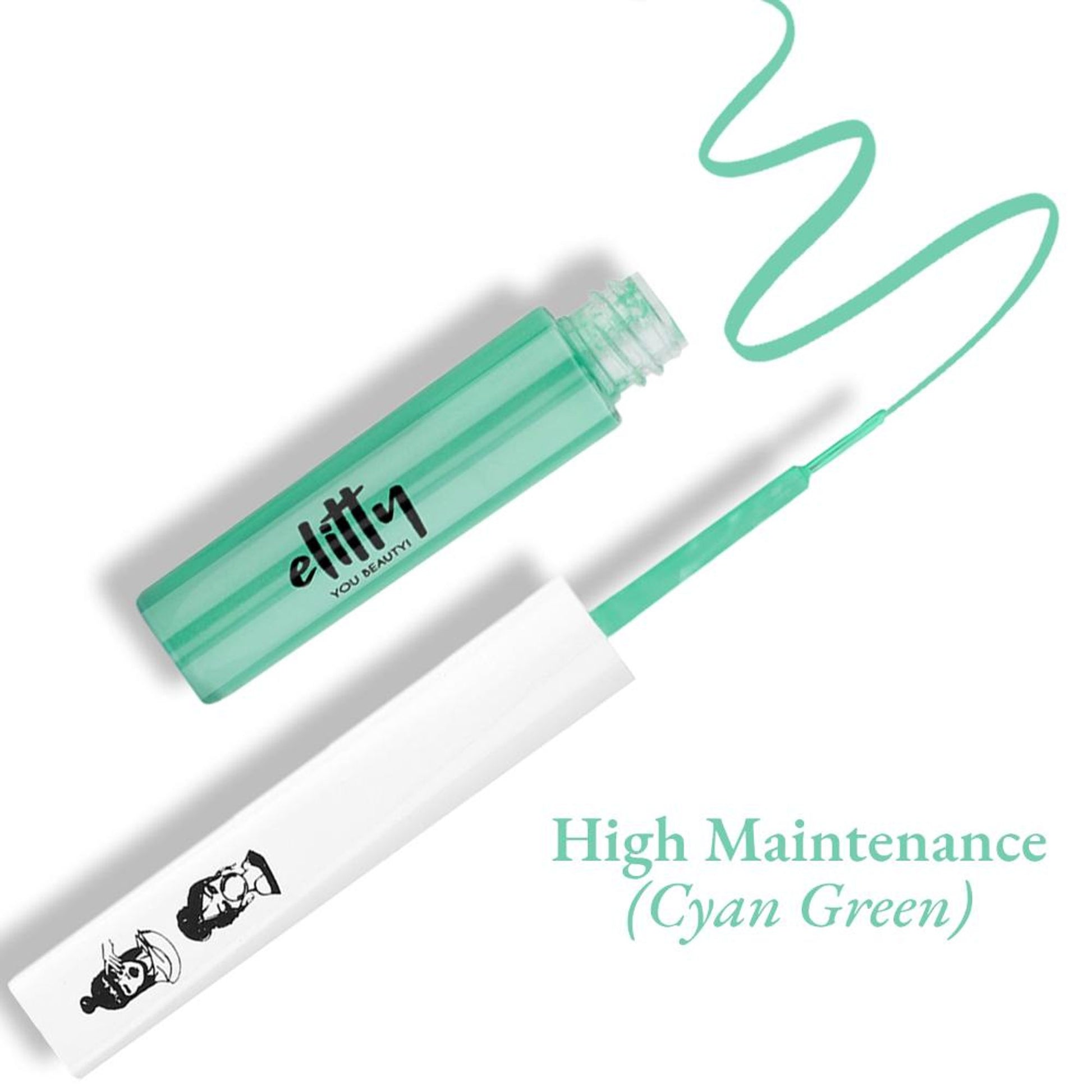 Elitty Matte Pop Coloured Eyeliner - High Maintenance Matte