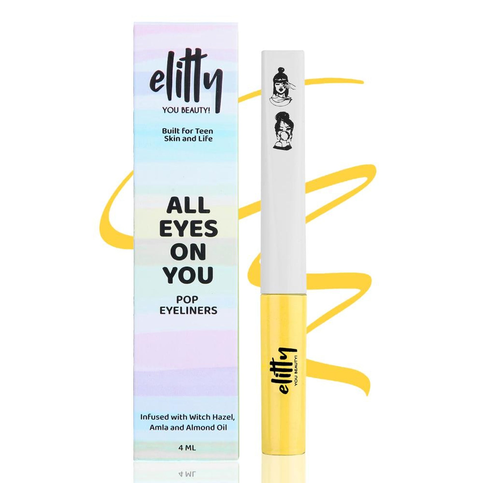 Elitty Matte Pop Coloured Eyeliner - Honeycomb