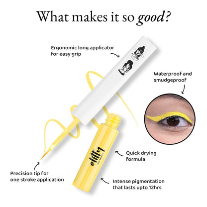 Elitty Matte Pop Coloured Eyeliner - Honeycomb