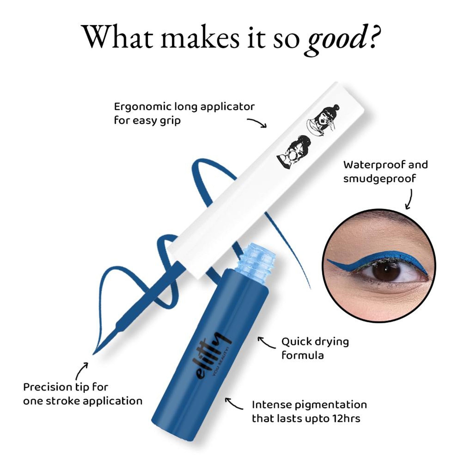 Elitty Matte Pop Coloured Eyeliner - Main Character