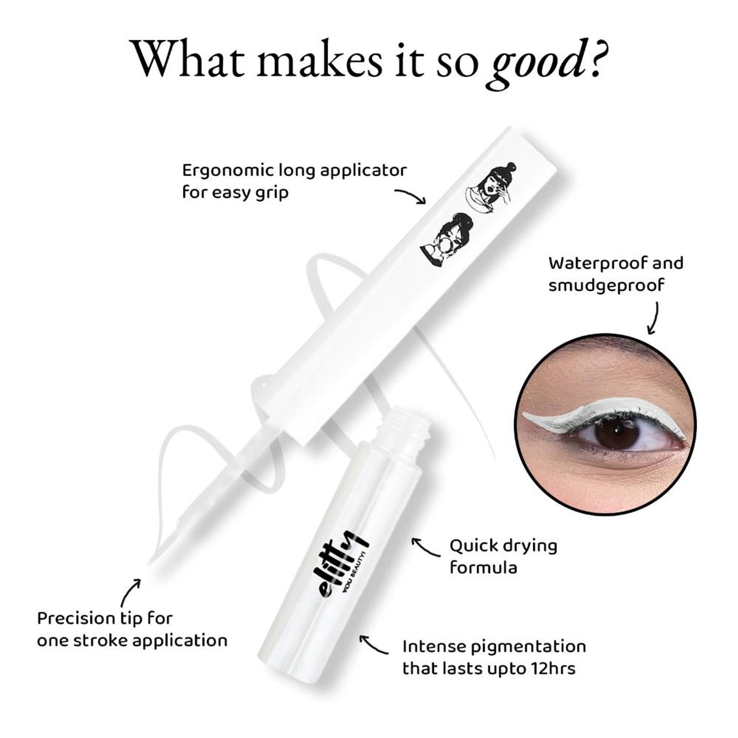 Elitty Matte Pop Coloured Eyeliner - Moon Child