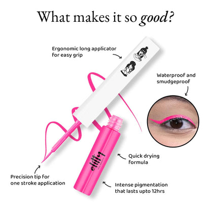 Elitty Matte Pop Coloured Eyeliner - Forgotten Kiss Matte