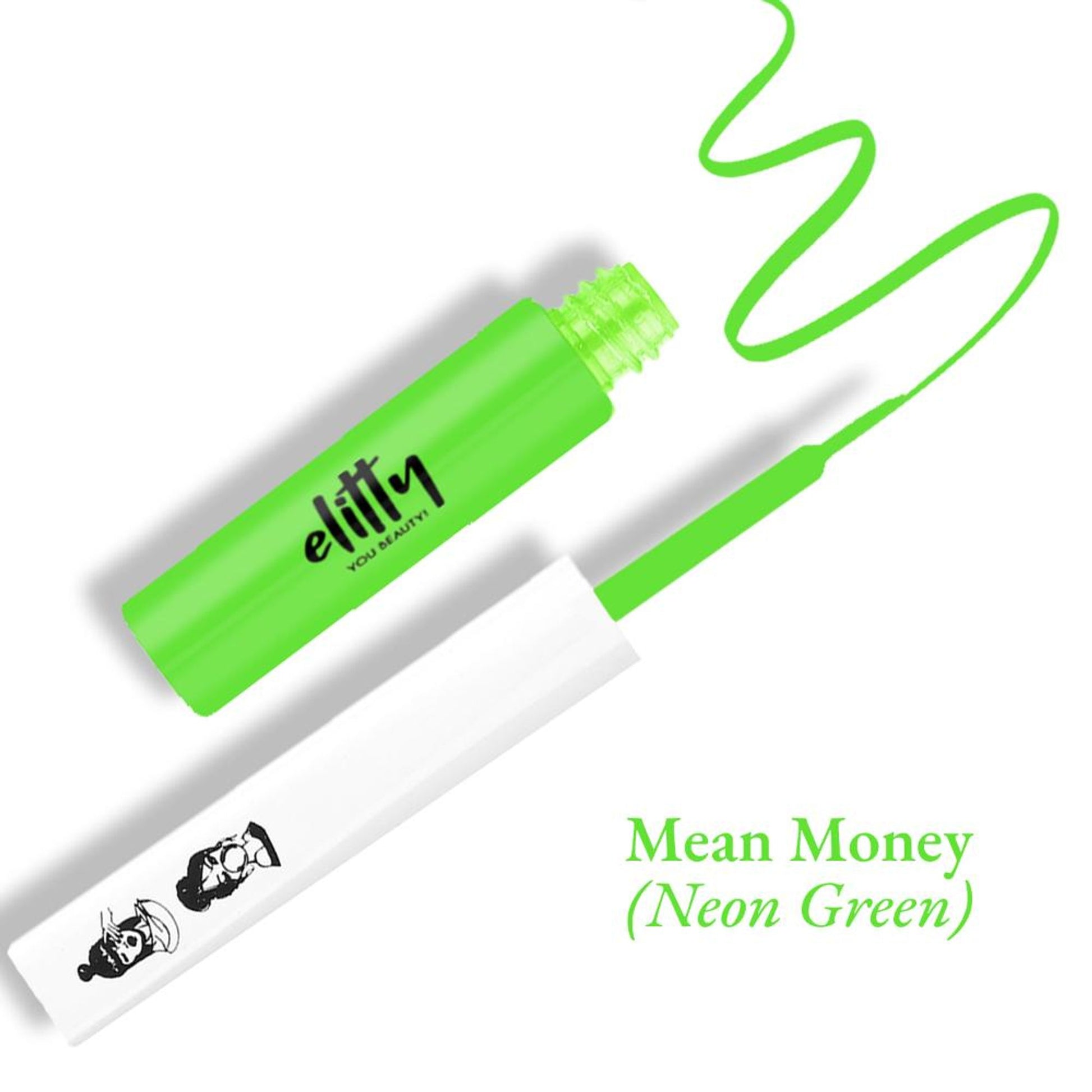 Elitty Matte Pop Coloured Eyeliner - Mean Money Matte