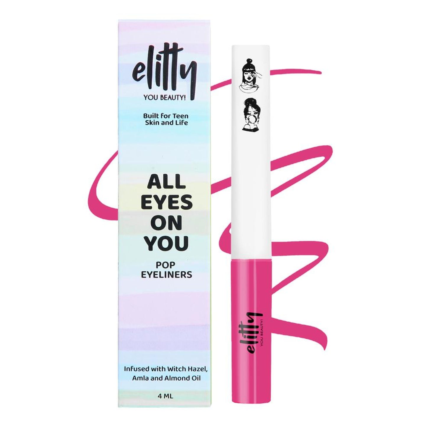 Elitty Matte Pop Coloured Eyeliner - High Key