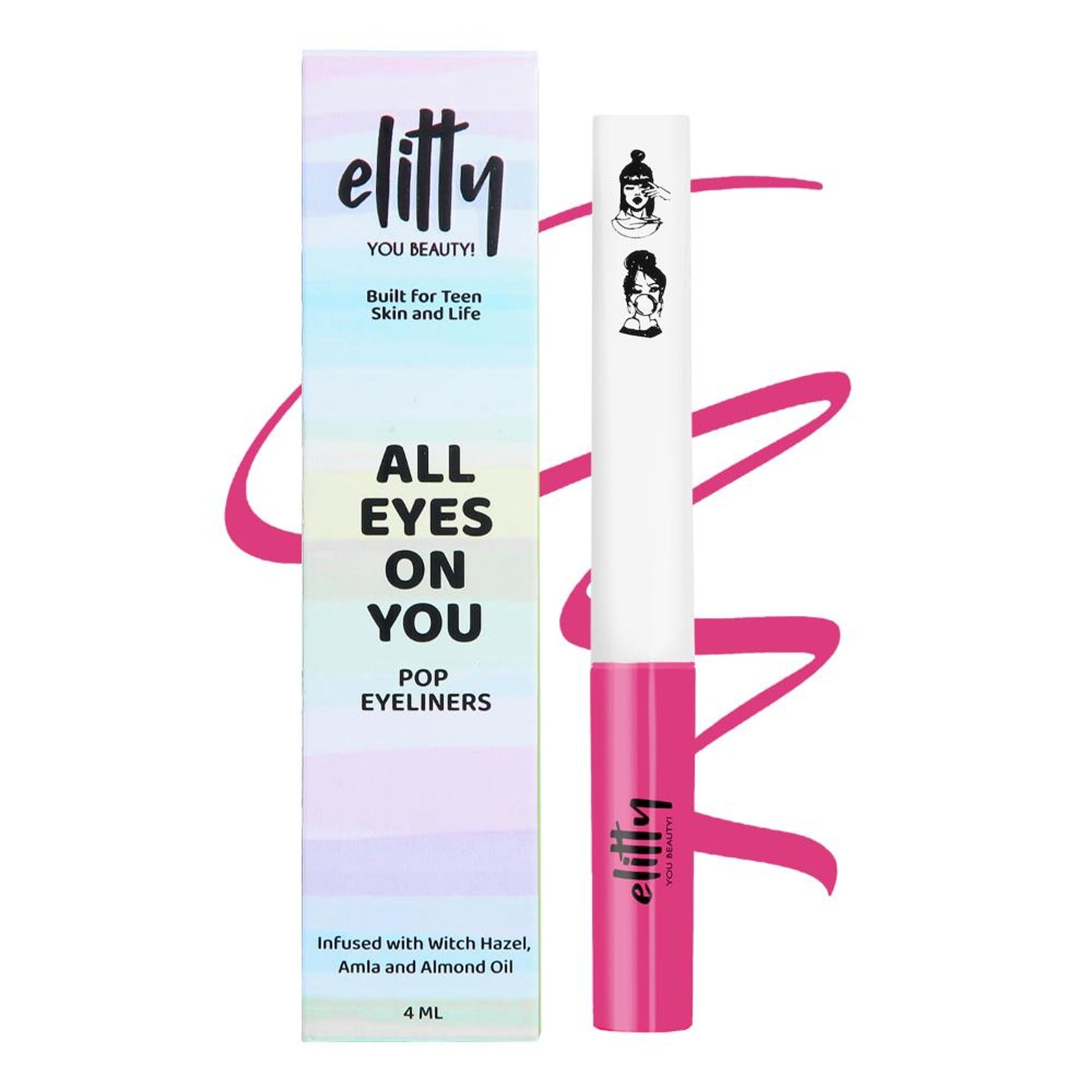 Elitty Matte Pop Coloured Eyeliner - High Key