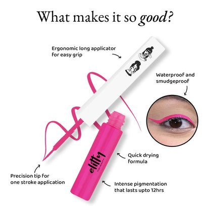Elitty Matte Pop Coloured Eyeliner - High Key