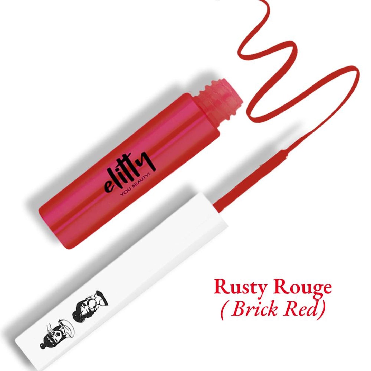 Elitty Matte Pop Coloured Eyeliner - Rusty Rouge