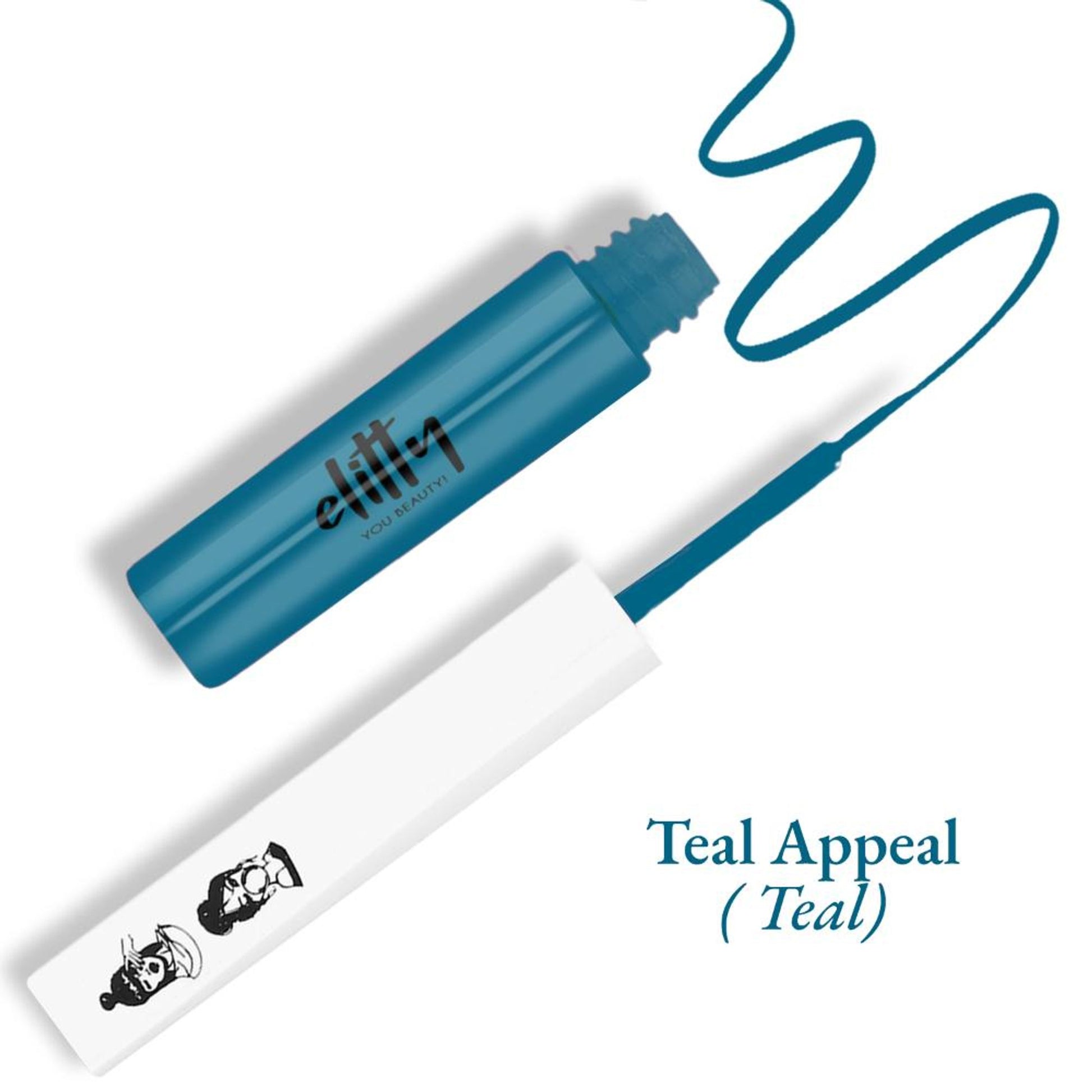 Elitty Matte Pop Coloured Eyeliner - Teal Appeal