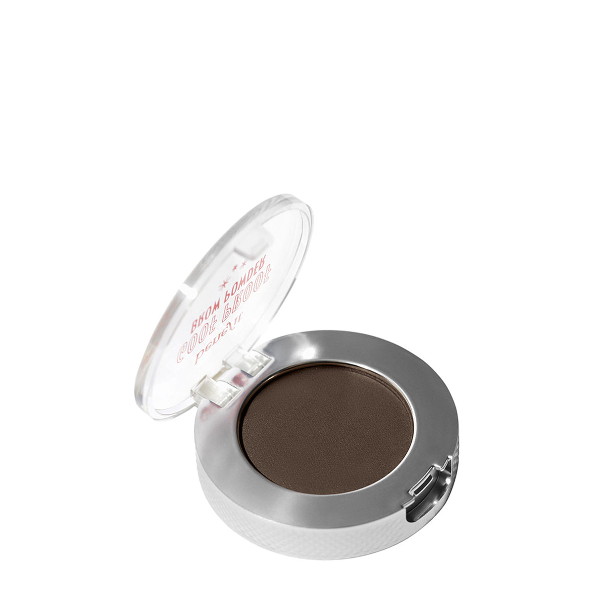 Benefit Cosmetics Goof Proof Brow Powder in Neutral Deep Brown, showcasing the compact with product inside.