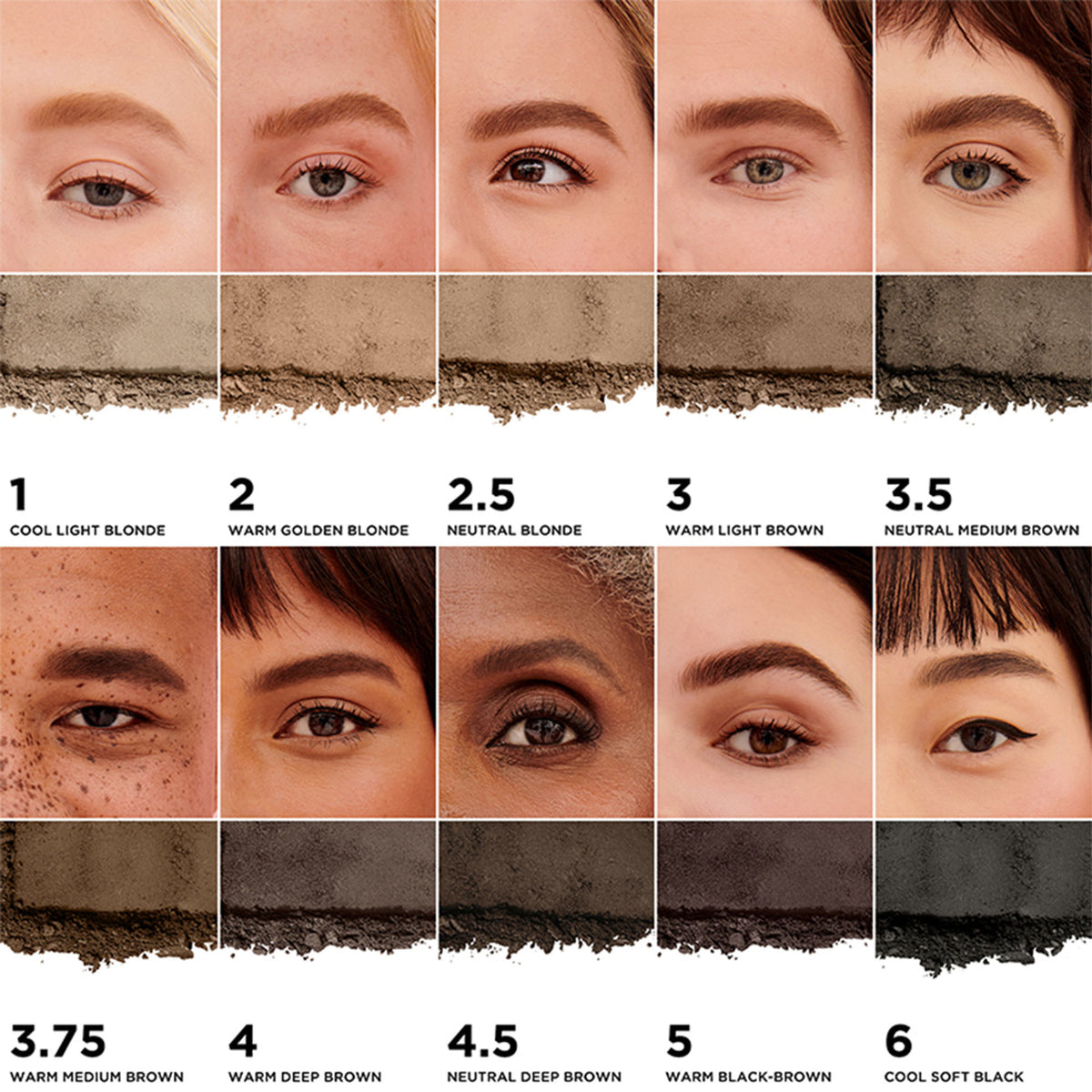 Benefit Cosmetics Goof Proof Brow Powder in Neutral Deep Brown, showing the compact with powder and applicator brush.