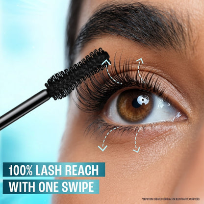 Lakme 9 To 5 Eyeconic Instant Volume Mascara, Smudgeproof, Waterproof Black