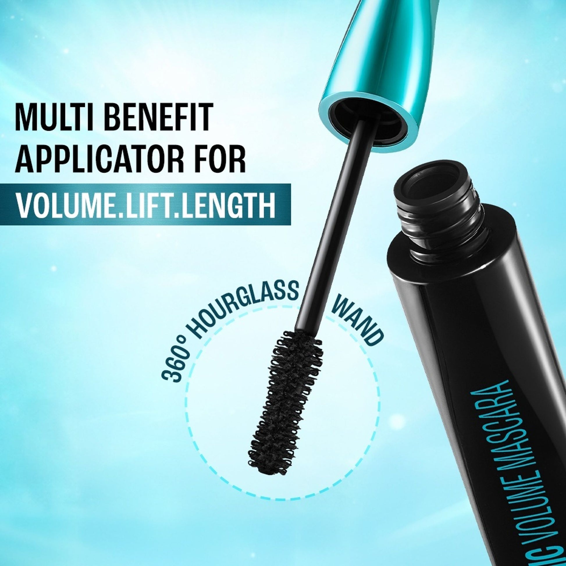 Lakme 9 To 5 Eyeconic Instant Volume Mascara, Smudgeproof, Waterproof Black