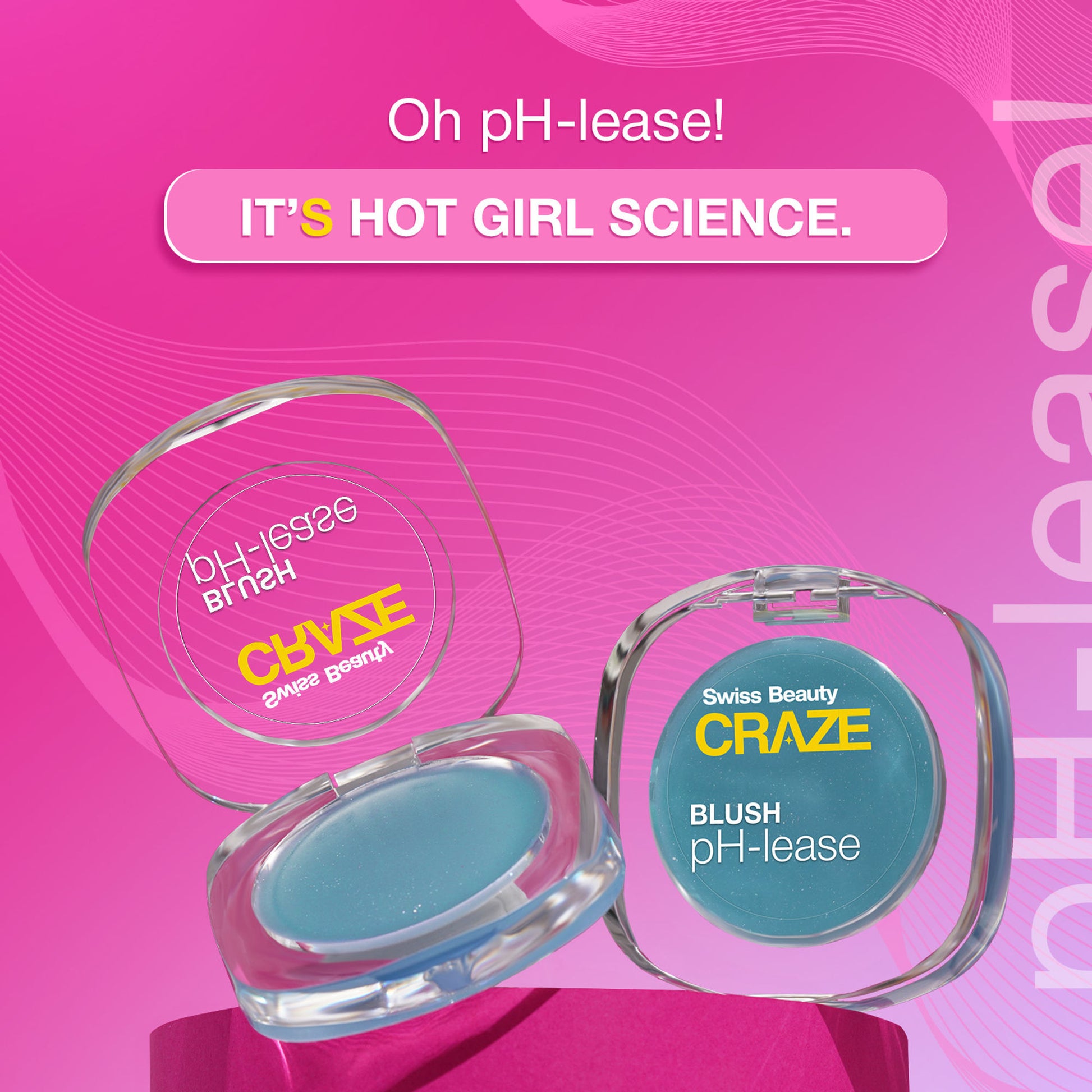 Swiss Beauty CRAZE Blush pH-Lease , Tiny Shimmer With Macadamia Oil & Olive Oil