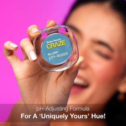 Swiss Beauty CRAZE Blush pH-Lease , Tiny Shimmer With Macadamia Oil & Olive Oil