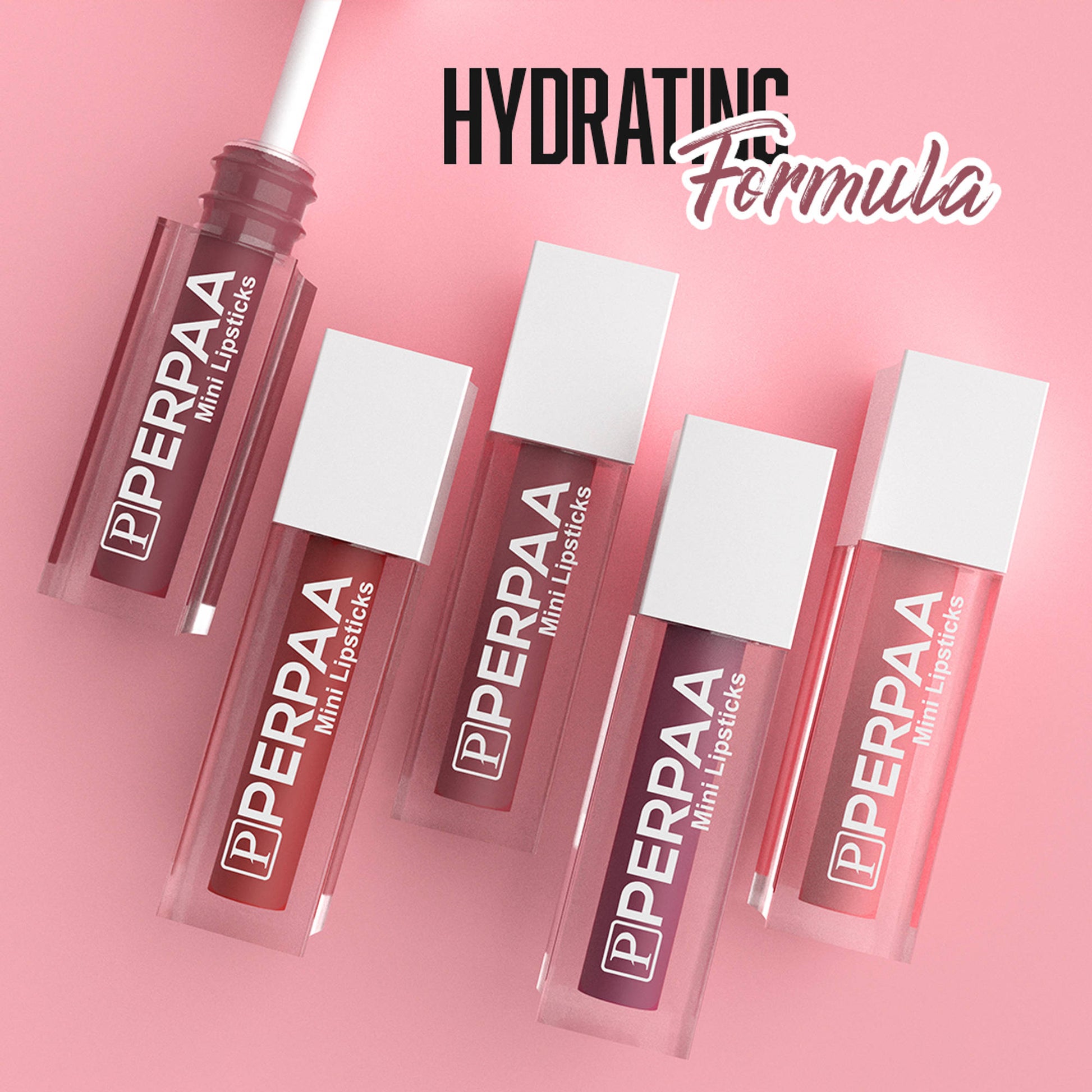 PERPAA Beauty Mini Liquid Lipsticks Everyday Elegance Collection - Set of 5