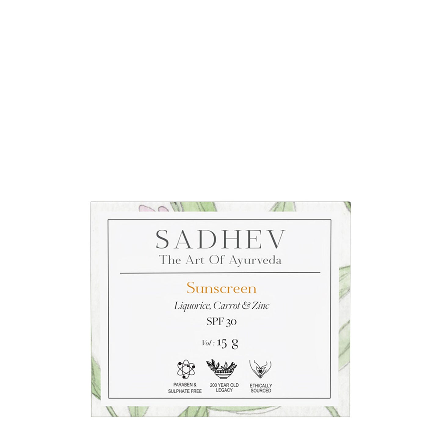 SADHEV Ayurvedic Sunscreen Spf 30
