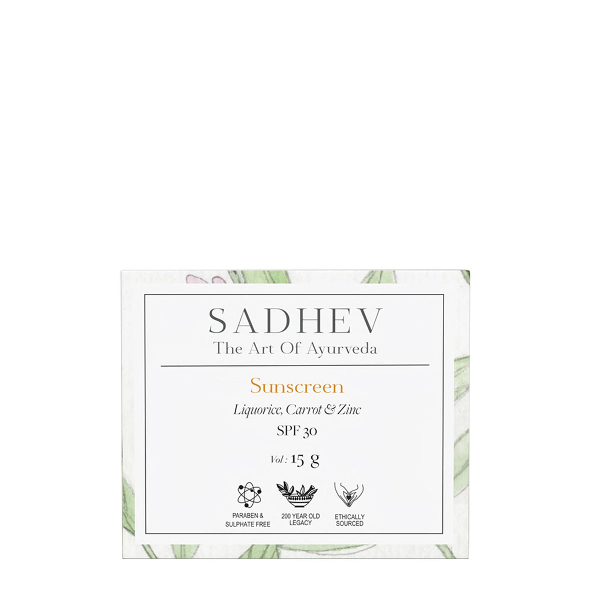 SADHEV Ayurvedic Sunscreen Spf 30
