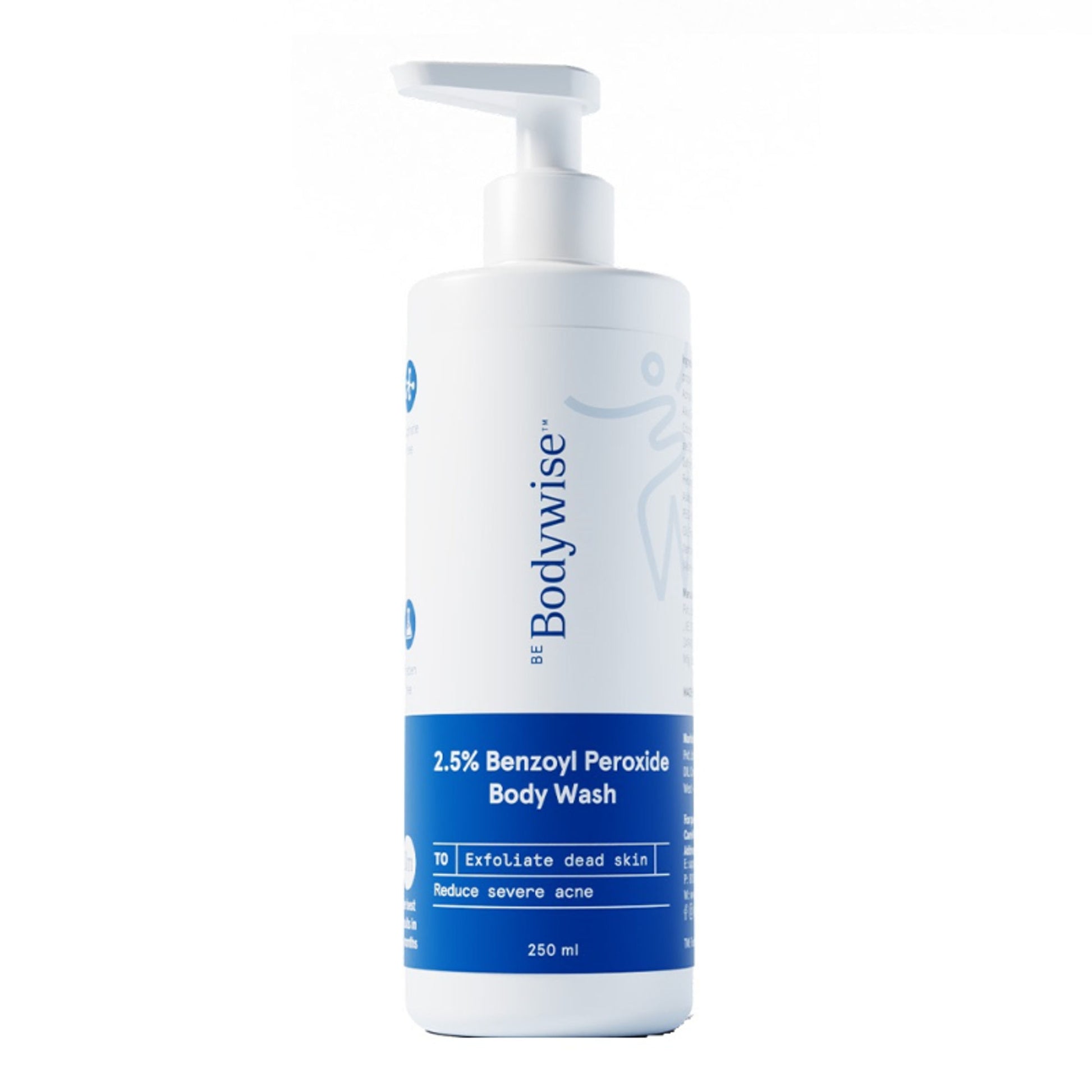 Be Bodywise 2.5% Benzoyl Peroxide Body Wash Treats Stubborn Back Acne
