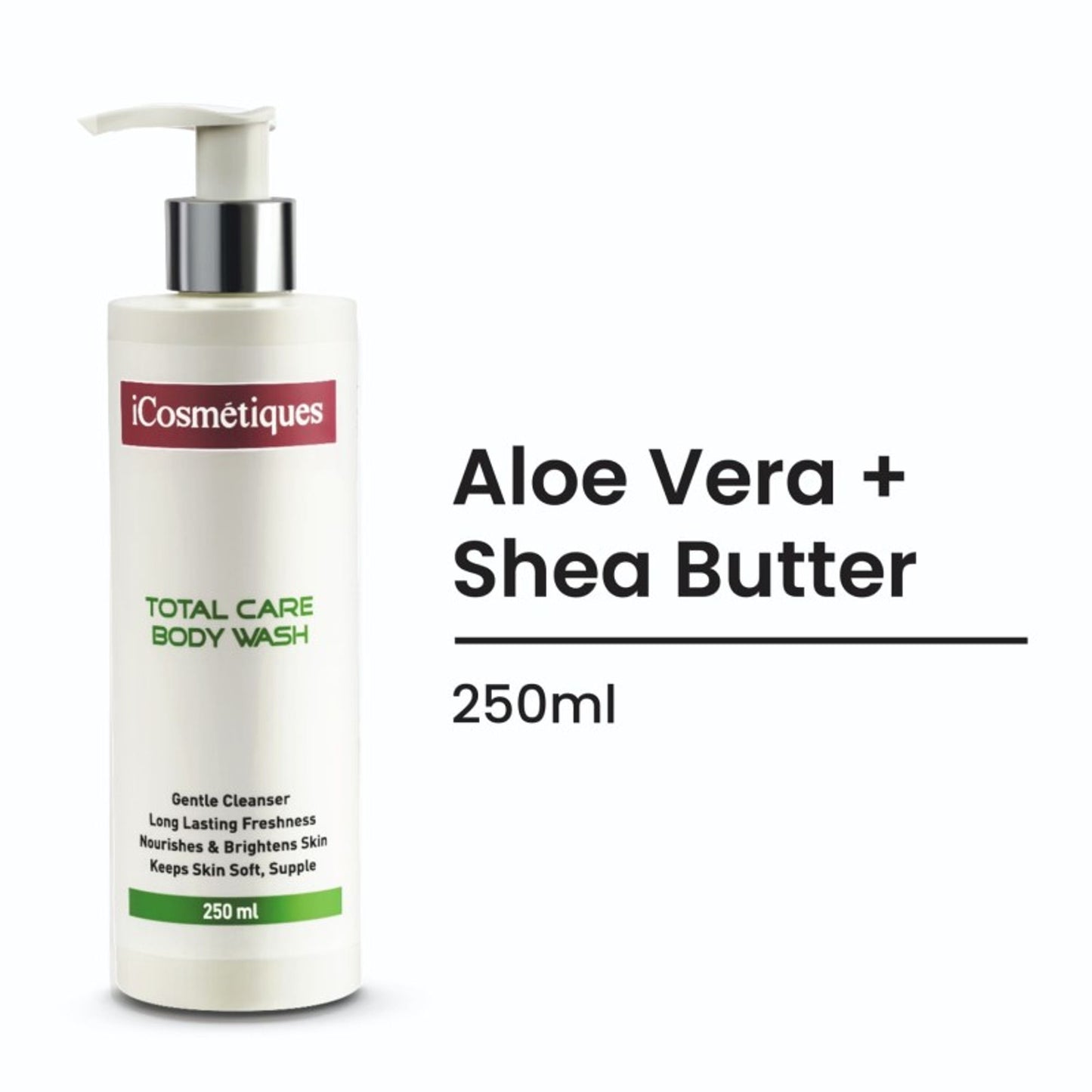 iCosmetiques Sulphate Silicone Free Body Wash - Nourishes, Hydrates Skin & Long-Lasting Freshness