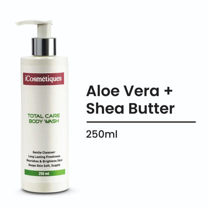 iCosmetiques Sulphate Silicone Free Body Wash - Nourishes, Hydrates Skin & Long-Lasting Freshness