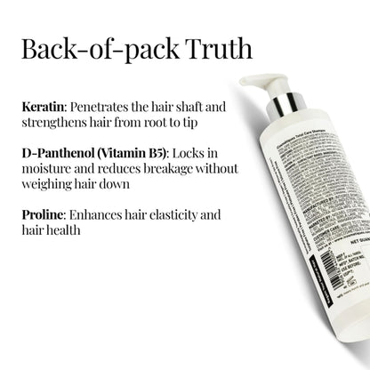 iCosmetiques Shampoo with Keratin - Proline, B5, Reduces Hair Fall & Frizz, Sulphate & Silicone Free