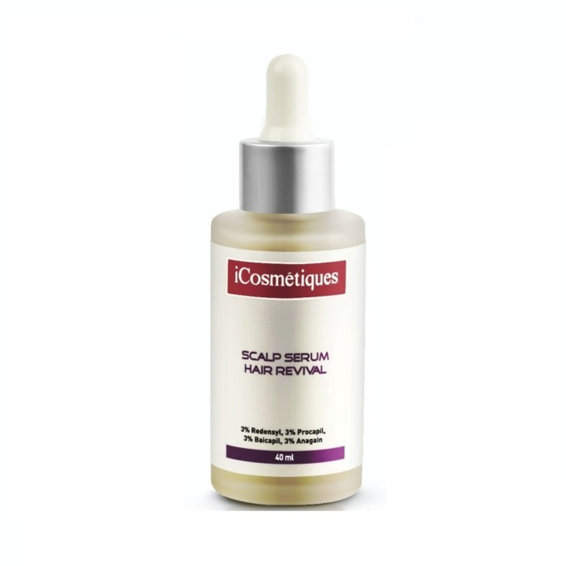 iCosmetiques Hair Revival Serum - 3% Redensyl, 3% Procapil, 3% Anagain & 3% Biacapil