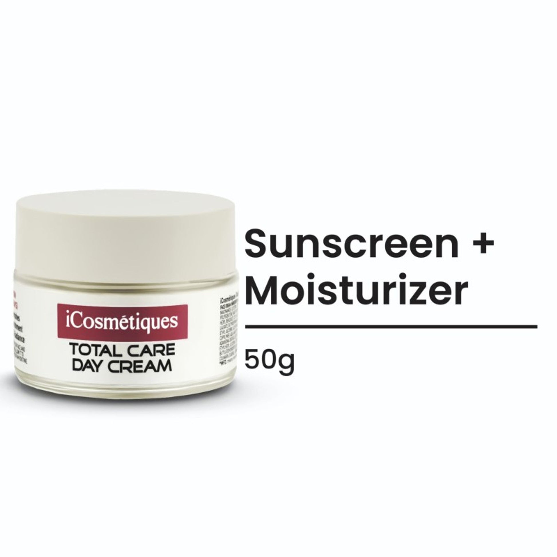 iCosmetiques Day Cream - Vitamins B3, C, E, Shea Butter & Glycerin, Mineral Oil & Silicone Free