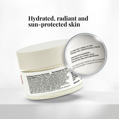 iCosmetiques Day Cream - Vitamins B3, C, E, Shea Butter & Glycerin, Mineral Oil & Silicone Free