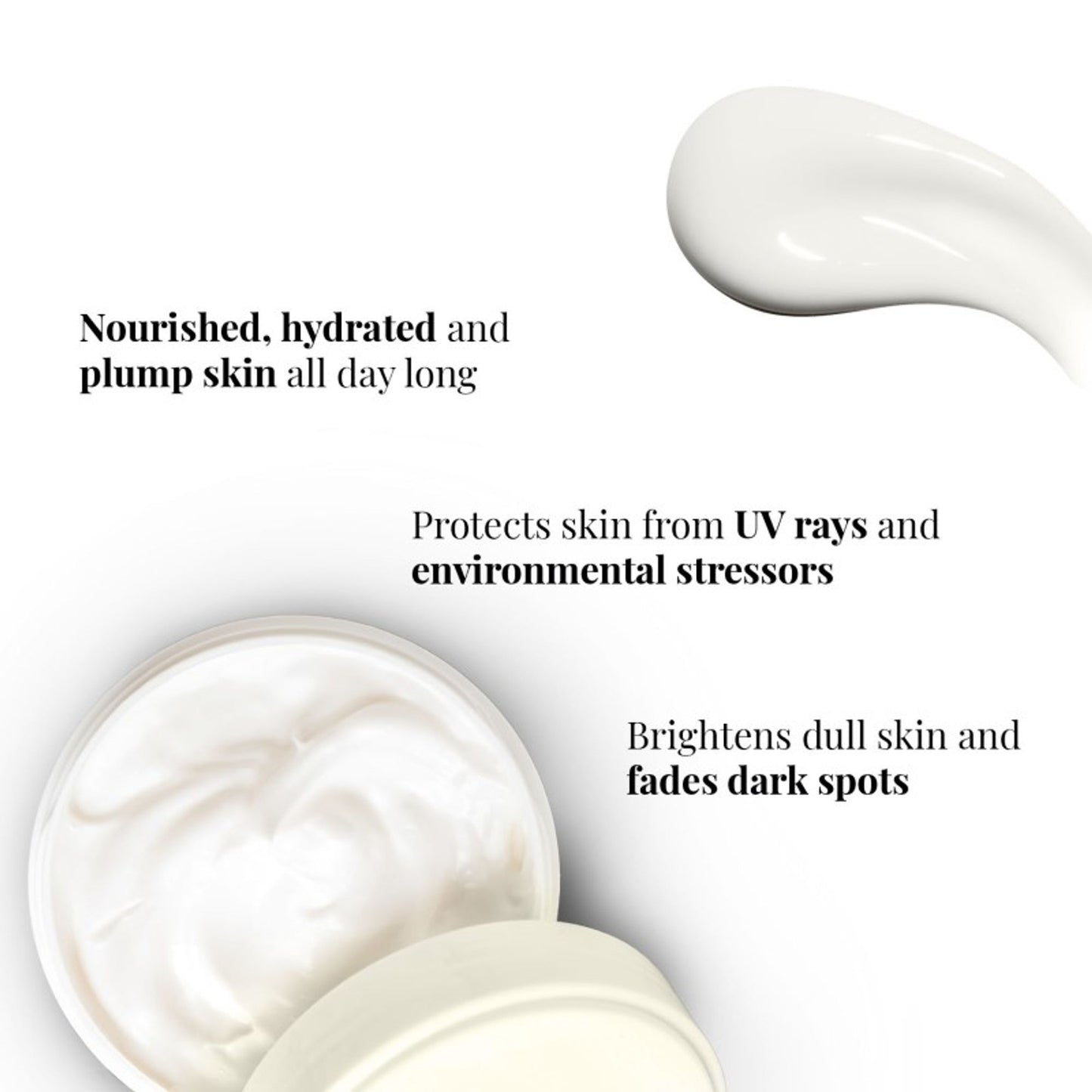 iCosmetiques Day Cream - Vitamins B3, C, E, Shea Butter & Glycerin, Mineral Oil & Silicone Free