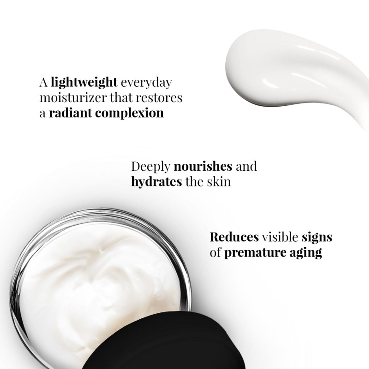 iCosmetiques Night Cream - Vitamins B3, C, E, Deep Hydration & Glow, Mineral Oil & Silicone-Free