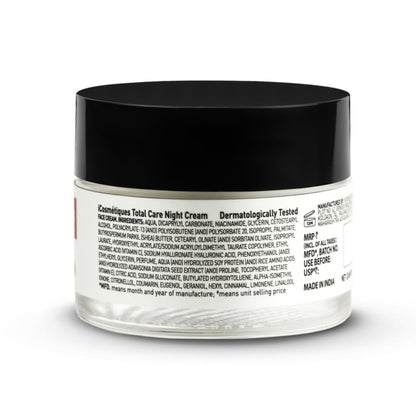 iCosmetiques Night Cream - Vitamins B3, C, E, Deep Hydration & Glow, Mineral Oil & Silicone-Free