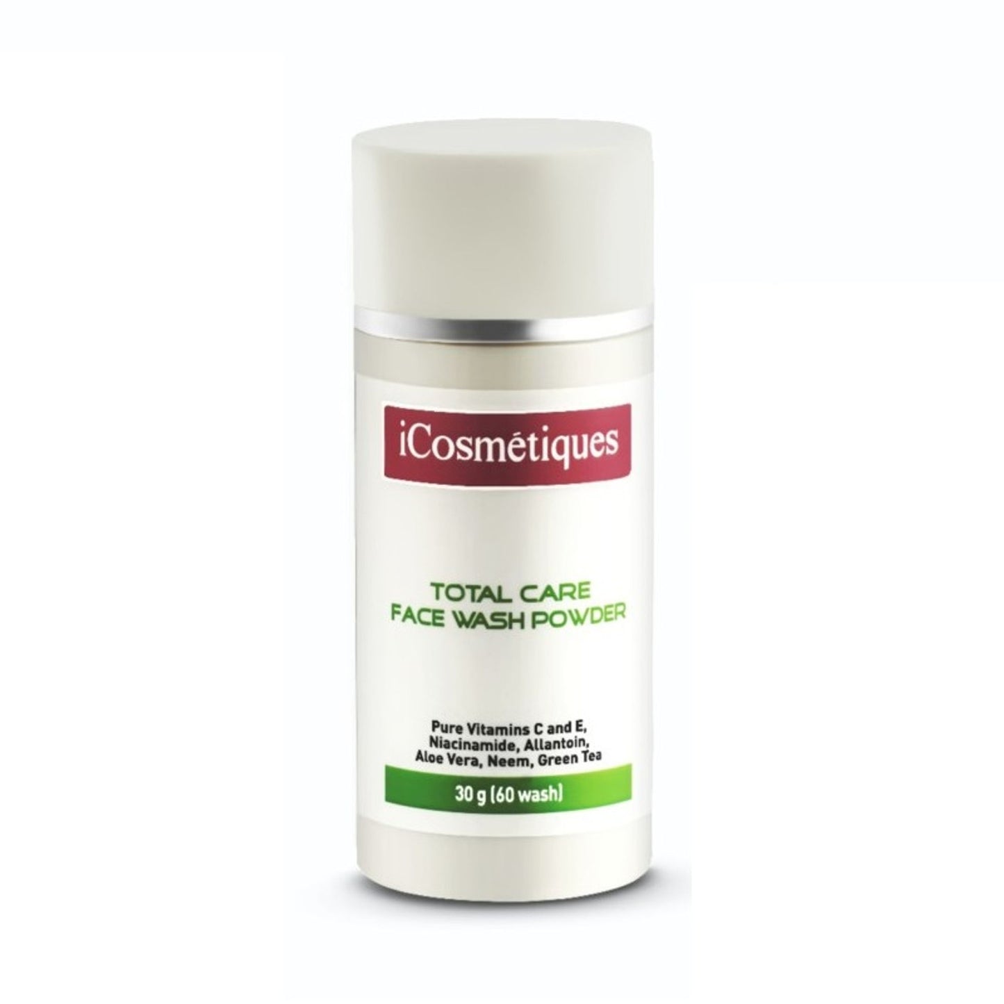 iCosmetiques Face Wash Powder-Pure Vitamin C, Niacinamide, Neem, Aloe Vera, Green Tea & Deep Clean